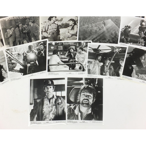 207 - Vintage film press photographs including Alien, The Peking Medallion and Wait Until Dark, some with ... 