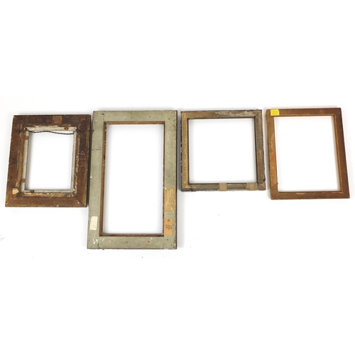 1481 - Nine 19th century and later gilt frames including Gesso, the largest 81.5cm x 51cm