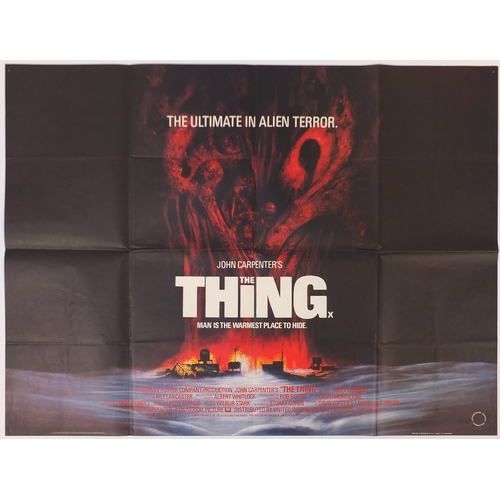 223 - Vintage The Thing UK quad film poster, printed by W E Berry