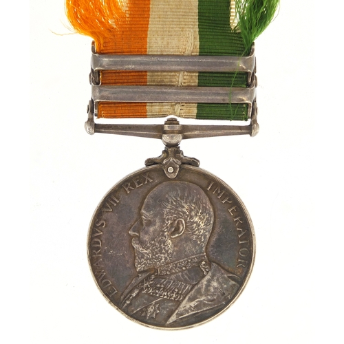 286 - British Military Edward VII South Africa medal with 1901 and 1902 bars, awarded to 2378PTEJ.PEARSON.... 