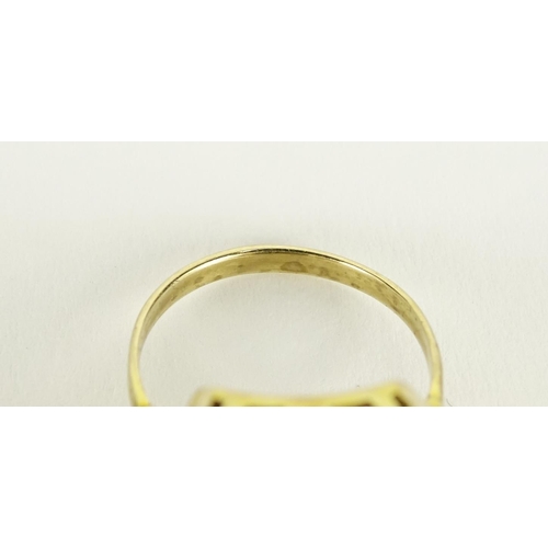 2823 - Large unmarked gold smoky quartz ring, size N, 13.3g