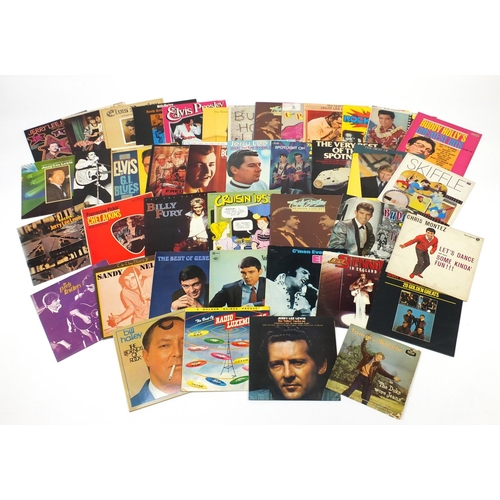 2546 - Vinyl LP's including Tommy Steele, The Everly brothers, Sandy Nelson, Elvis Presley, Bill Haley and ... 
