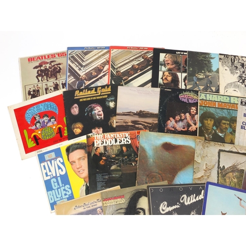 2537 - Vinyl LP's including The Beatles, The Rolling Stones, John Mayall, Adam Faith, Donovan and Led Zeppe... 