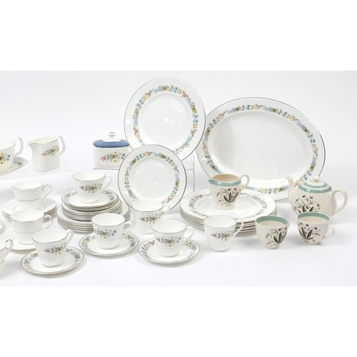 621 - Dinner and teawares including Hedgerow, Royal Doulton Lace Point and Royal Doulton Pastorale