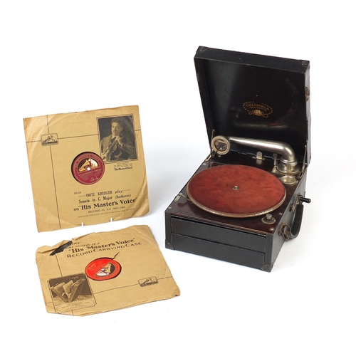 602 - Vintage Columbia Grafonola gramophone