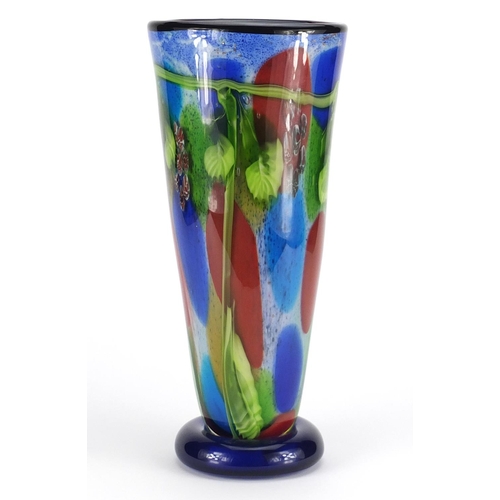 2336 - Large Murano Millefiori glass vase, 41cm high