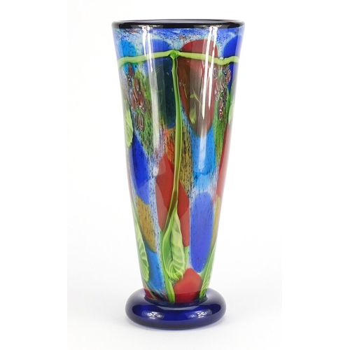 2336 - Large Murano Millefiori glass vase, 41cm high