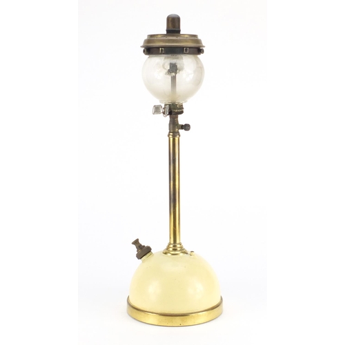 2280 - Vintage Tilley table lamp with glass shade, 54cm high