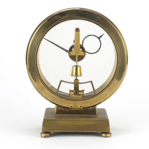 2224 - Kundo electric Skelton mantel clock, 26cm high