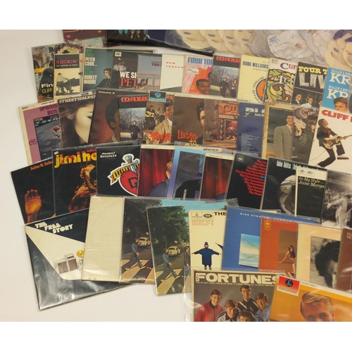 2529 - Vinyl LP's and picture discs including The Beatles White Album numbered 0082089, Van Morrison, Adam ... 