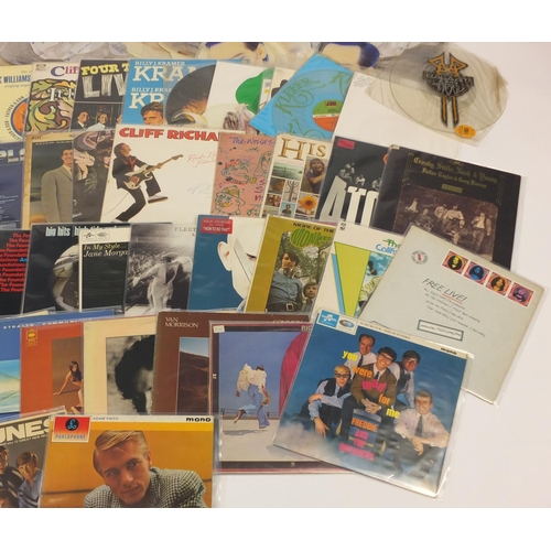 2529 - Vinyl LP's and picture discs including The Beatles White Album numbered 0082089, Van Morrison, Adam ... 