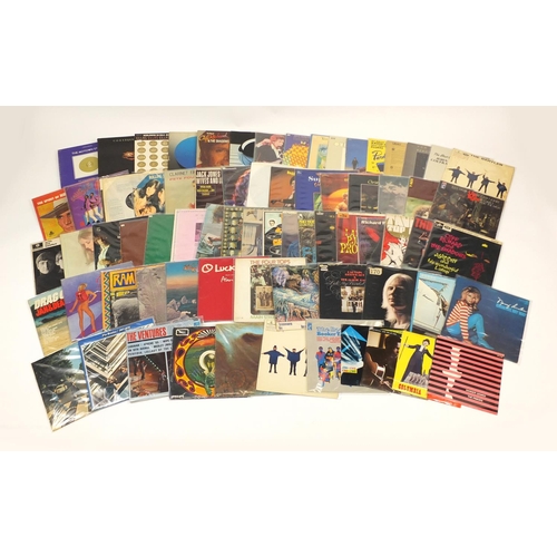 2528 - Vinyl LP's including The Beatles Abbey Road with misaligned Apple sleeve, Johnny Winter, T-Rex, Roy ... 