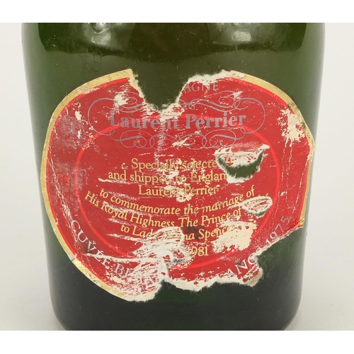 2234 - Bottle of 1975 Laurent Perrier champagne commemorating the marriage of Prince Charles and Diana