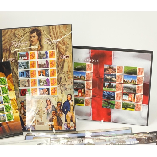 2693 - Collection of Royal Mint stamp sheets, some limited edition