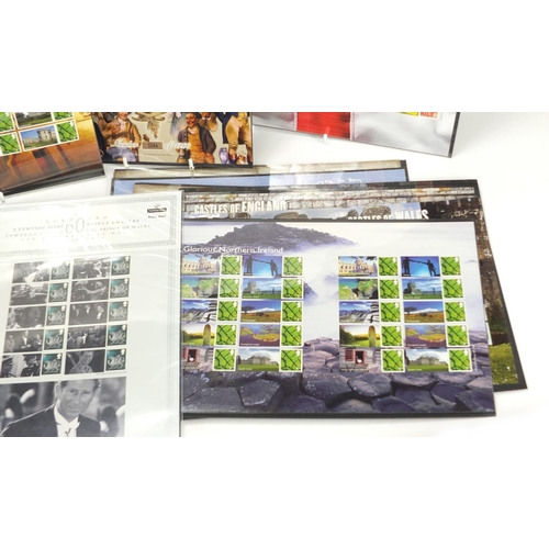2693 - Collection of Royal Mint stamp sheets, some limited edition