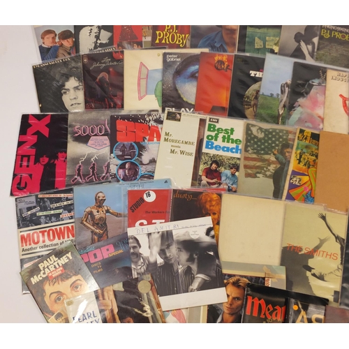 2536 - Vinyl LP's, singles and programmes including The Smiths, Beatles White Album with poster numbered 03... 