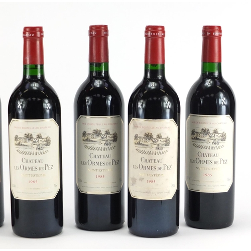 2263 - Six bottles of 1985 Château Ormes De Pez St Estephe red wine