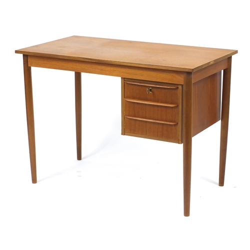 2043 - Vintage Danish teak desk by Risskov Mobelabrikken, 74cm H x 102cm W x 56cm D