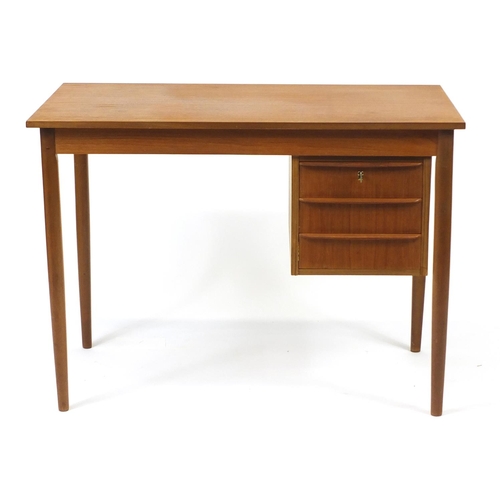 2043 - Vintage Danish teak desk by Risskov Mobelabrikken, 74cm H x 102cm W x 56cm D