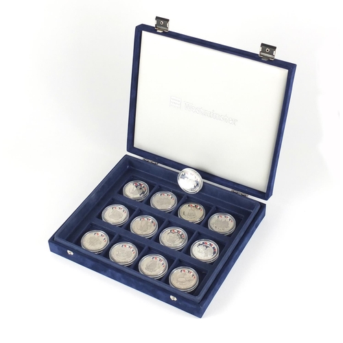 2726 - Thirteen silver proof Golden Jubliee coins, some with certificates including a Coronation coach and ... 