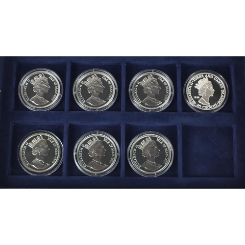 2723 - Eleven silver proof War related coins, most with certificates including some from the aircraft of th... 