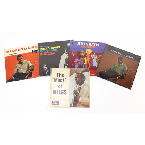 2543 - Five Miles Davis jazz vinyl LP's