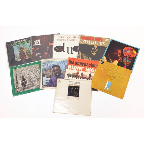 2547 - Vinyl LP's including Otis Redding and The Impressions