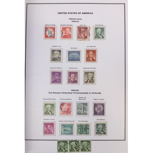 2694 - Collection of 19th century and later United States of America stamps, arranged in albums including u... 