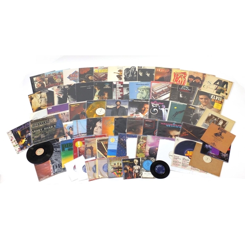 2532 - Vinyl LP's and singles including The Beatles Abbey Road with misaligned Apple sleeve, Prince and The... 