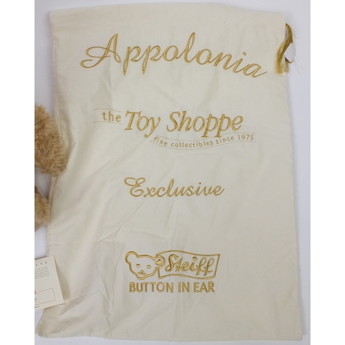 2112 - Large Steiff toy Shoppe exclusive Appolonia teddy bear with jointed limbs, with dust cover and certi... 