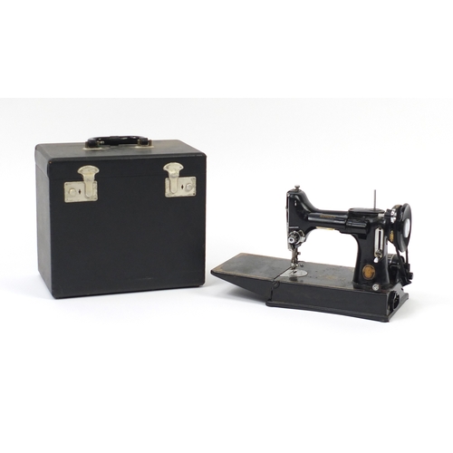 2146 - Singer Featherweight sewing machine with case, model 221