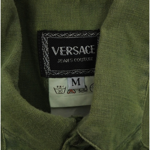 2614 - Two pairs of vintage Versace trousers and a shirt