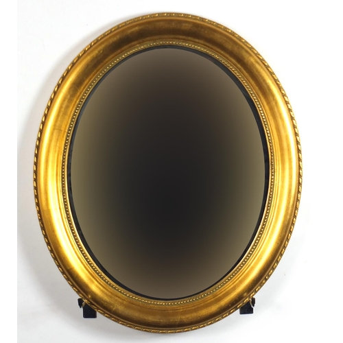 99 - Two ornate gilt framed mirrors including a rectangular example, the largest 100.5cm x 69cm