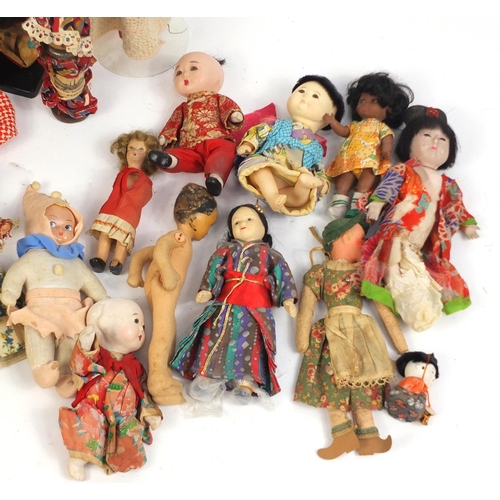 667 - Collection of vintage costume dolls