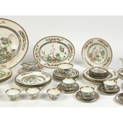 704 - Mostly Indian Tree pattern dinner and teawares including Anchor china and Copeland Spode