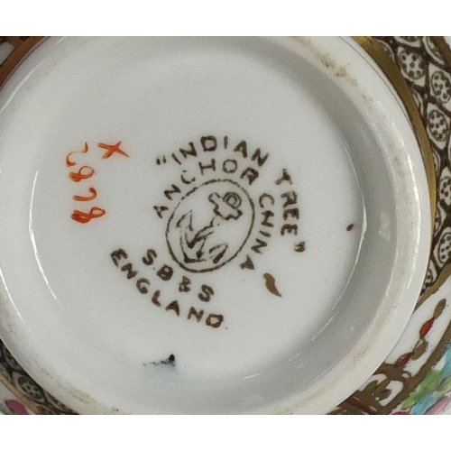 704 - Mostly Indian Tree pattern dinner and teawares including Anchor china and Copeland Spode