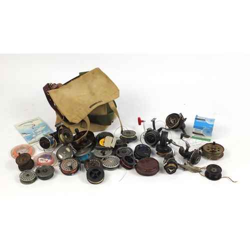 683 - Mostly vintage fishing reels including Shakespeare, Pritchards and Intrepid