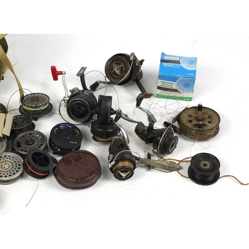 683 - Mostly vintage fishing reels including Shakespeare, Pritchards and Intrepid