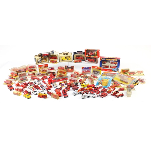 630 - Fire and Rescue die cast vehicles including Majorette, Days Gone, Corgi, Matchbox and Siku