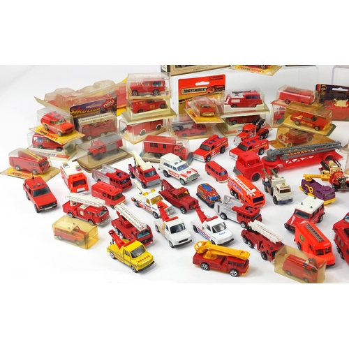 630 - Fire and Rescue die cast vehicles including Majorette, Days Gone, Corgi, Matchbox and Siku