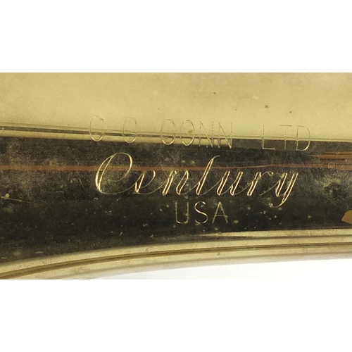 605 - C G Conn Ltd Century brass trombone with fitted case