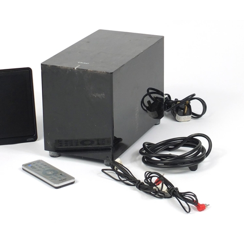 607 - Teac MP3 docking station with subwoofer and two NXT speakers