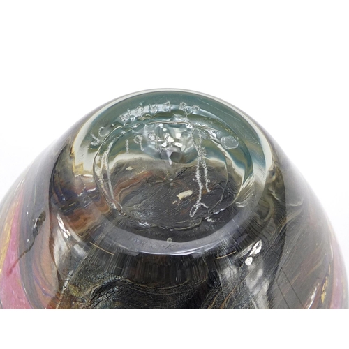 2123 - Large art glass scent bottle by Jean-Claude Novaro, signed and dated 1993 to the base, 20.5cm high