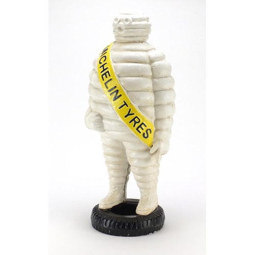 2025 - Large cast iron Michelin Tyres advertising figure, 58cm high