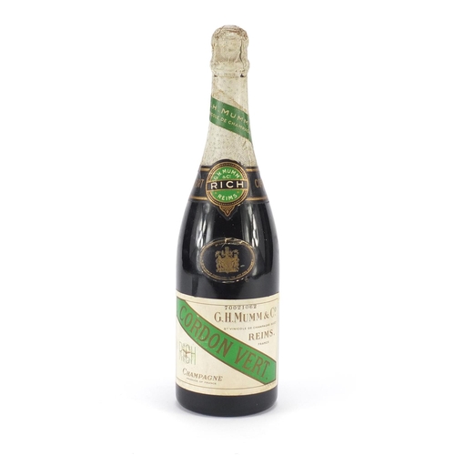 2122 - Bottle of G H Mumm & Co Cordon Vert Champagne