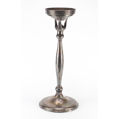 2173 - Silver plated champagne ice bucket stand, 54cm high