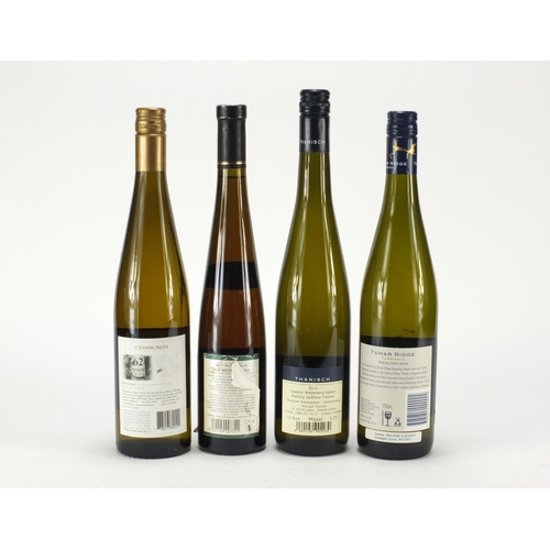 2274 - Four bottles of white wine comprising Cedar Creek, Tamar Ridge, Thanisch and Quintessence
