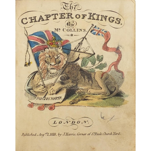 2415 - The Chapter of Kings by Mr Collins, hardback book published 1818 by J Harris