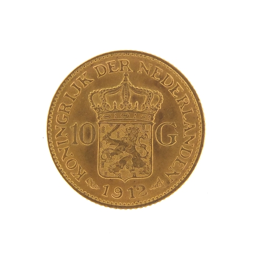 2578 - Dutch 1912 10 Guilder