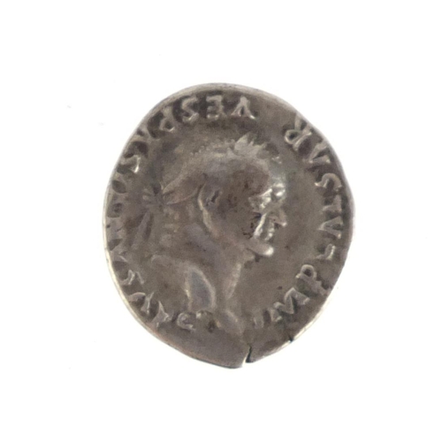 2455 - Two Roman coins comprising Tetricus I and Vespasain